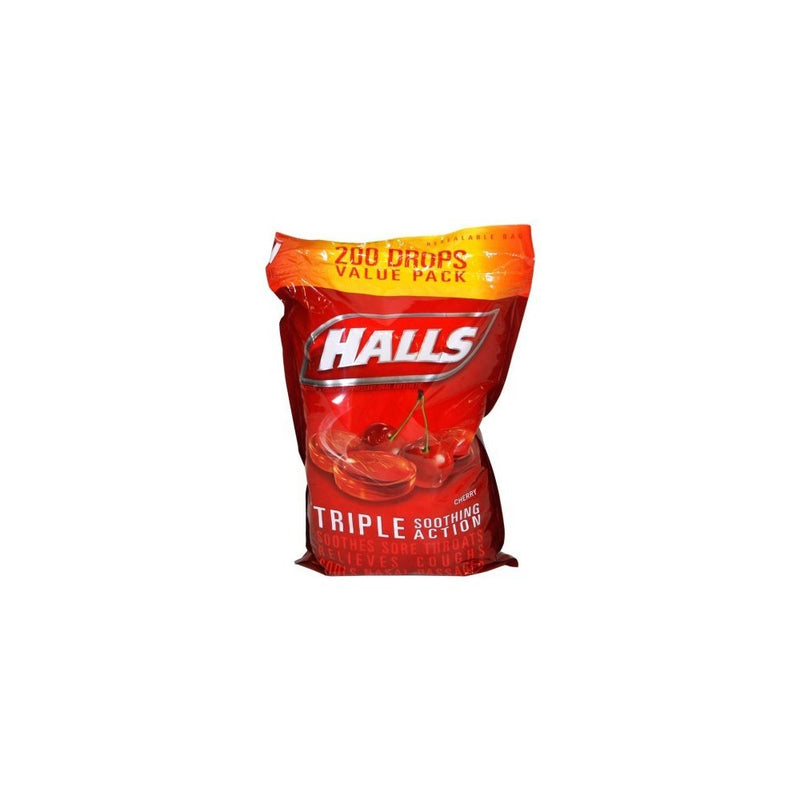 Halls Triple Soothing Action, Cherry, 200 drops
