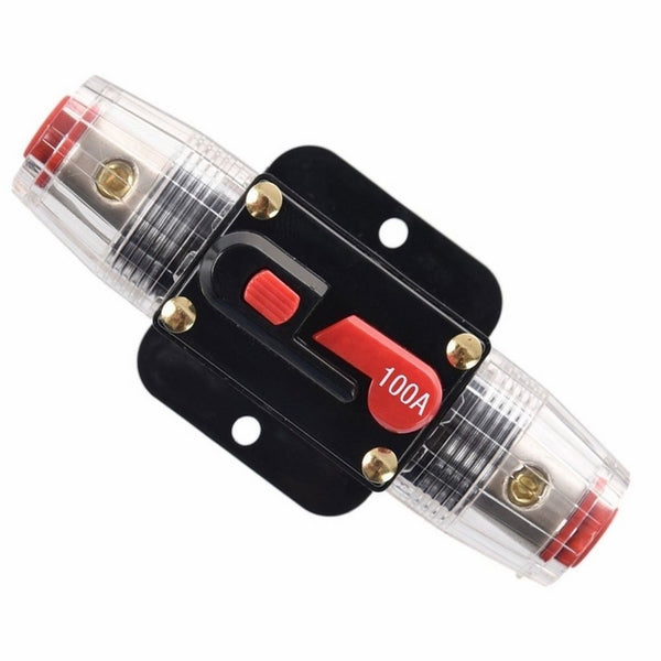 ZOOKOTO 12V-24V DC 100A Car Audio Inline Circuit Breaker Reset Fuse Holders Inverter for Stereo Switch System Protection 100 Amp
