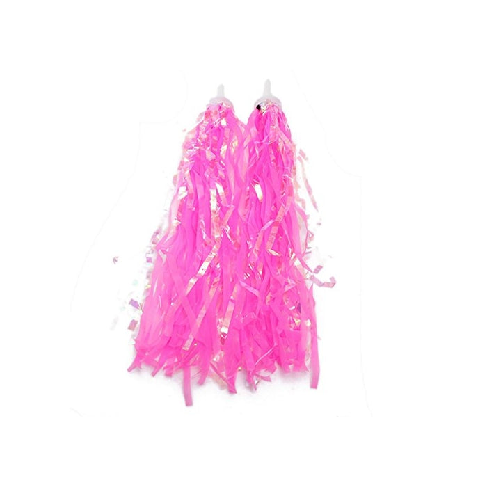 WINOMO Bike Handlebar Streamers Kid's Bicycle Handlebar Streamers Grips Tassels Ribbons Baby Carrier Accessories (Pink)