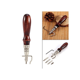 Leather Craft Stitching Groover Skiving Edger Beveler Leather Working Tools Kit