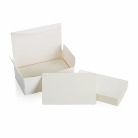ZOOYOO Blank White Cardboard paper Message Card Business Cards Word Card DIY Tag Gift Card About 100pcs White)