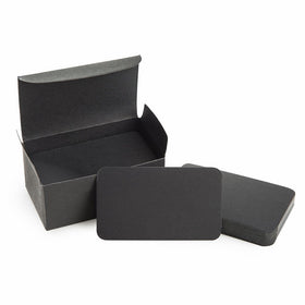 ZOOYOO Blank Black Cardboard paper Message Card Business Cards Word Card DIY Tag Gift Card About 100pcs