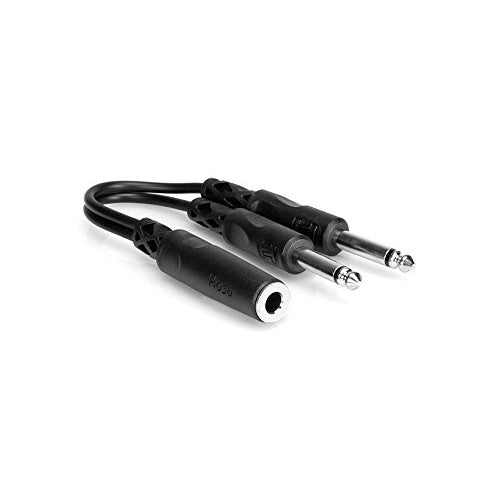 Hosa Technology YPP106 1/4-Inch TSF to Dual 1/4-Inch TS Y Cable