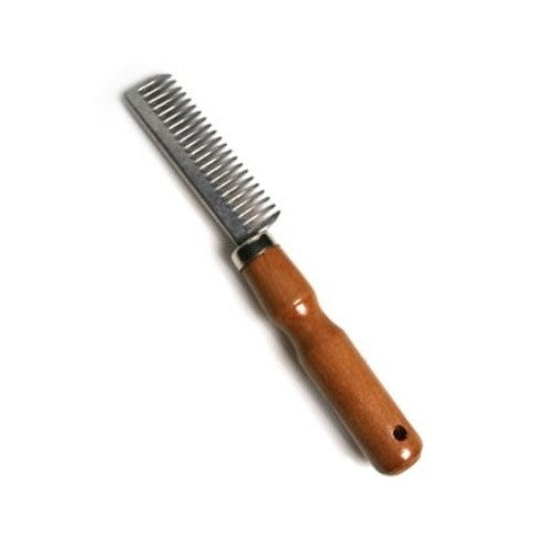 Roma Pulling Comb with Wooden Handle