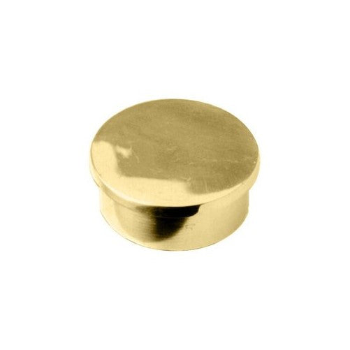 Lavi Industries 00-600/2 Polished Brass Flush End Cap 2" OD