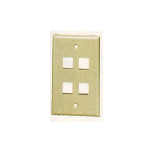 ICC IC107F04IV - 4Port Face Ivory