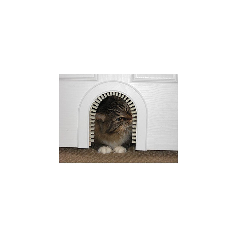 Cat Door - The Original Cathole Interior Pet Door - The Only Cat Door With A Cleaning / Grooming Brush.