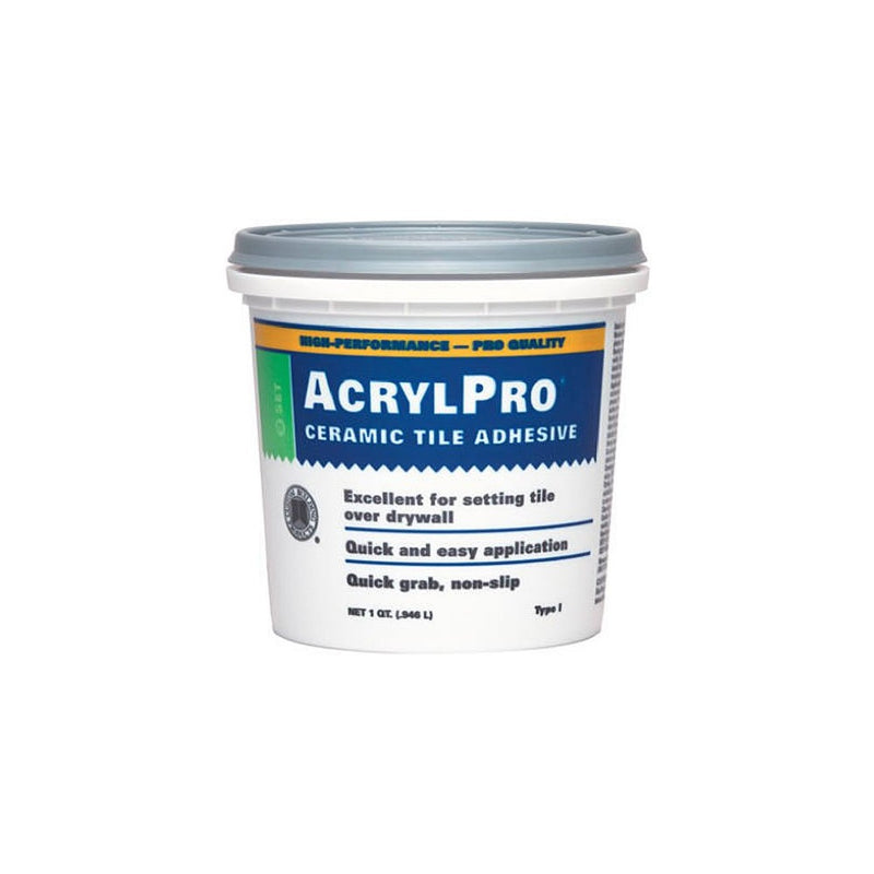 Custom Building Products ARL4000QT 1 Quart AcrylPro Ceramic Tile Mastic, White