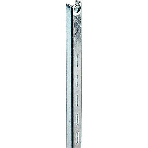 Knape & Vogt Shelf 5/8"W X 13/32" H 4' 1" 16 Ga Steel Anochrome Boxed