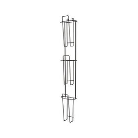 Buddy Products Wire Ware 3 Pocket Brochure Holder, 4 x 26.25 x 4.75 Inches, Black (6312-4)