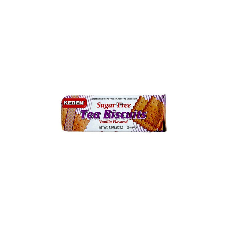 Kedem Tea Biscuits, Vanilla, Sugar Free, 4.5-Ounce Packages (Pack of 24)