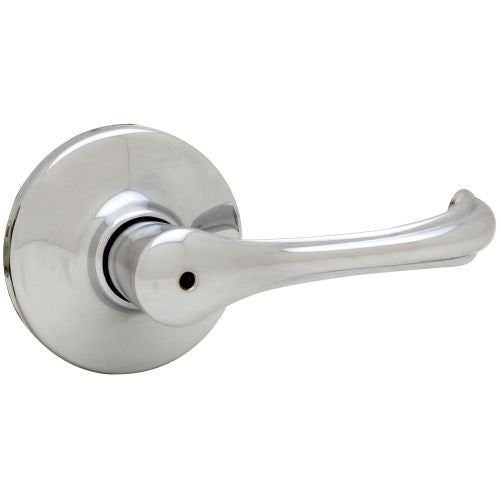 Kwikset Dorian Bed/Bath Lever in Polished Chrome