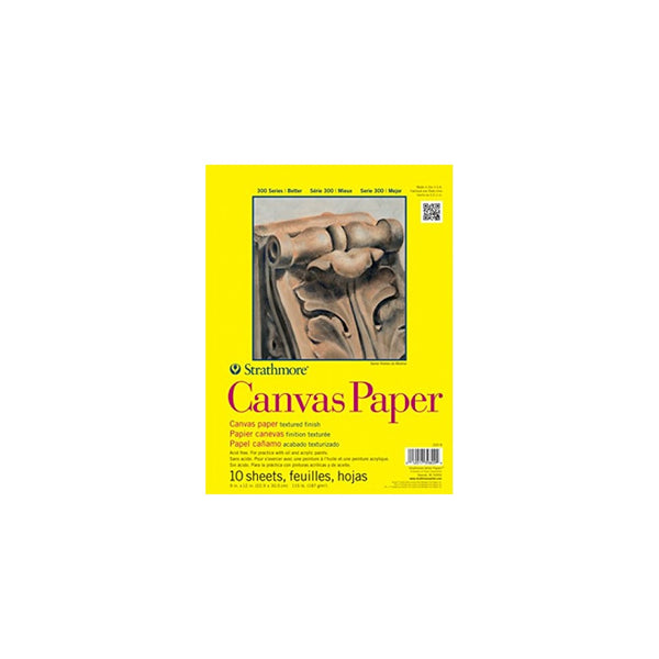 Strathmore 310-16 300 Series Canvas Pa, 16"x20" Glue Bound, 10 Sheets