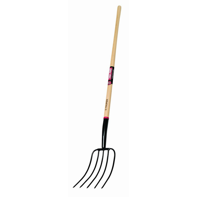 Truper 30314 Tru Pro 54-Inch Manure Fork 5-Tine, Ash Handle