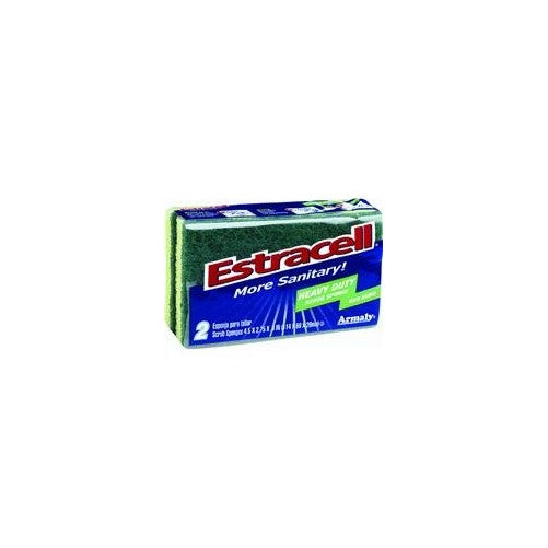 Brillo Estracell Heavy Duty Scrub Sponge, 2-Count