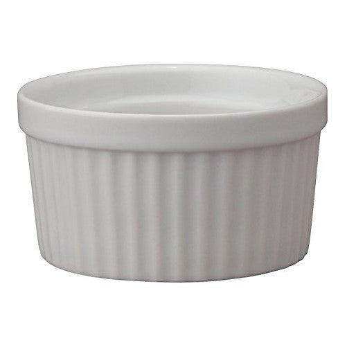 HIC Harold Import Co. 98004-HIC White, 4oz Porcelain Souffle Ramekin Home Decor Products
