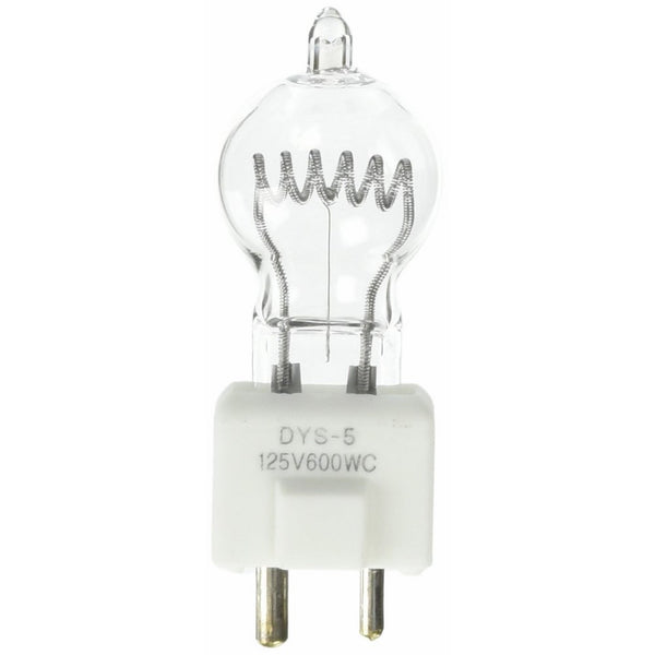 Ushio BC2496 1000252 - DYS-5 - Stage & Studio Incandescent-Bulb-G7 - 600W - 125V - GY9.5 Base - 3200K