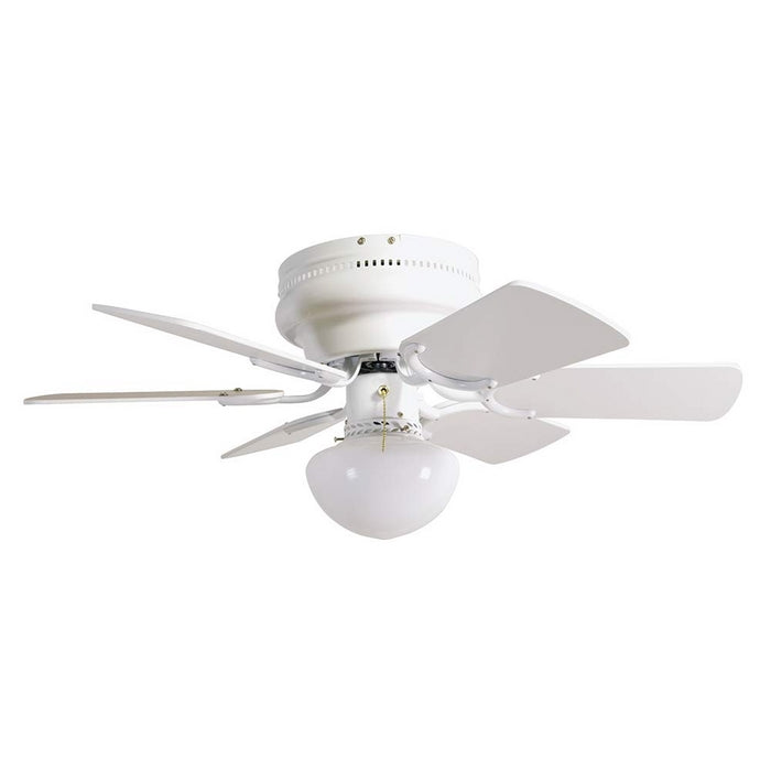 Design House 152991 Atrium 1 Light Ceiling Fan 30", White