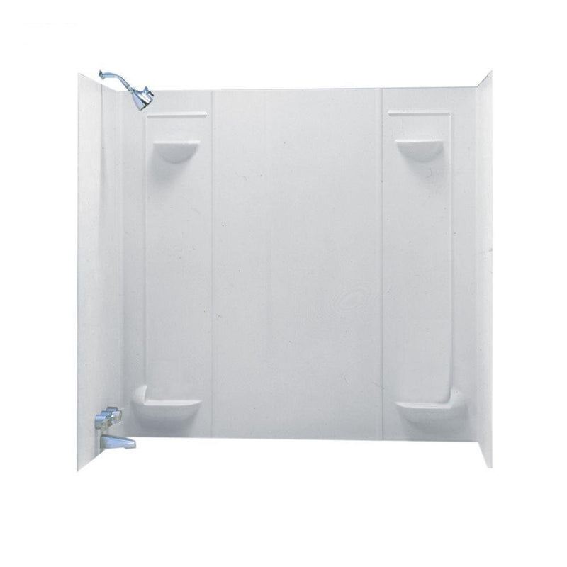 Swanstone TF-57-010 Veritek Five Panel Tub Wall Kit, White Finish