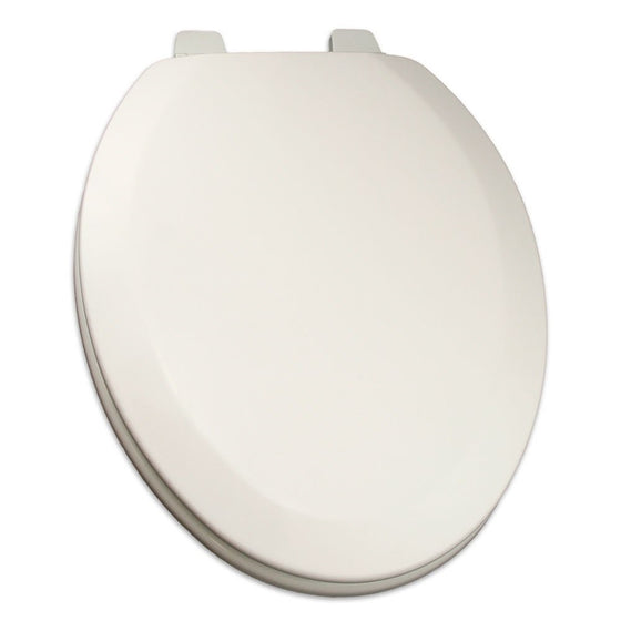 Comfort Seats C3B4R2-00 Deluxe Molded Wood Toilet Seat, Round, White