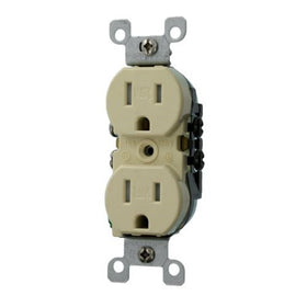 Leviton W5320-T0I 15-Amp 125-Volt NEMA 5-15R, 2 Pole, 3 Wire, Weather and Tamper Resistant Duplex Receptacle, Ivory