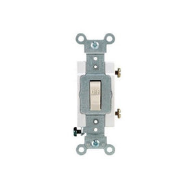 Leviton Toggle Switch Single Pole Residential 20 Amp 120 V Light Almond Csa Boxed