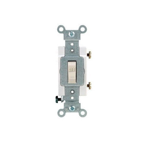 Leviton Toggle Switch Single Pole Residential 20 Amp 120 V Light Almond Csa Boxed