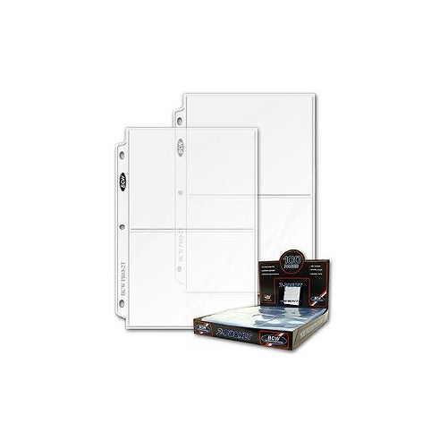 20 (Twenty Pages) - BCW Pro 2-Pocket Coupon Page (5 X 7 inch, top load pockets)