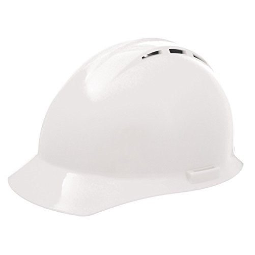 ERB 19251 Americana Vent Cap Style Hard Hat with Slide Lock, White