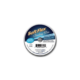Soft Flex Original .019" 100 ft. Satin Steel Beading Wire