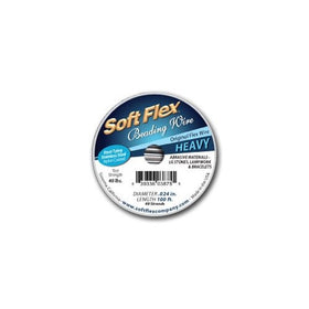 Soft Flex Original .024" 100 ft. Satin Steel Beading Wire