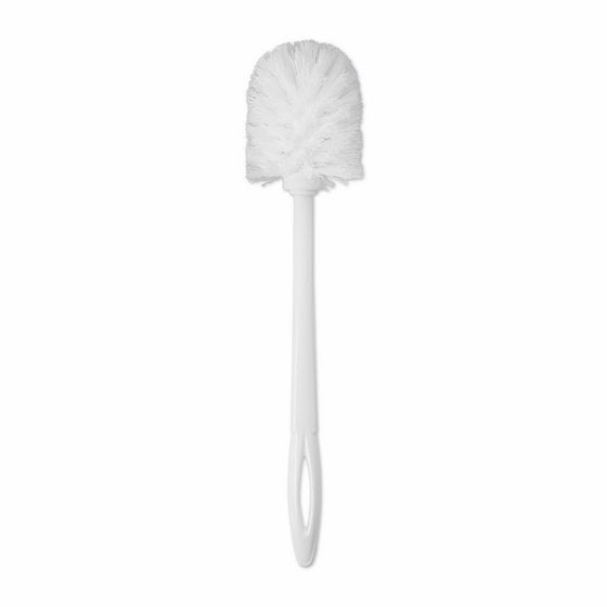 Rubbermaid Commercial Toilet Bowl Brush with Plastic Handle, Polypropylene Fill, 1.13-Inch Trim Length, 14.5-Inch Length, White (FG631000WHT)