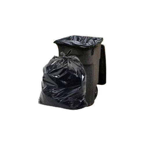 Plasticplace Trash Bags, 65 Gallon, 50 Bags, Black