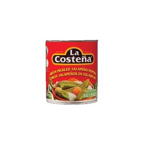 La Costena Whole Green Pickled Jalapeno Peppers (12x26 Oz)