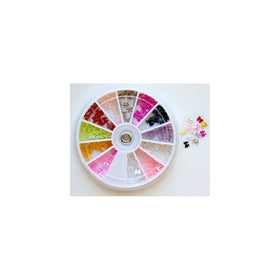 Bow Bows Pearl Nail Art Stone Wheel Rhinestones Beads