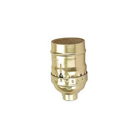 Leviton 014-9347-PG Polished Brass Switchless Lamp Socket