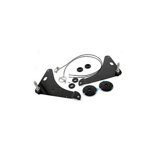 Dodge Challenger black race hood down catch pin lock out quick cable kit Mopar
