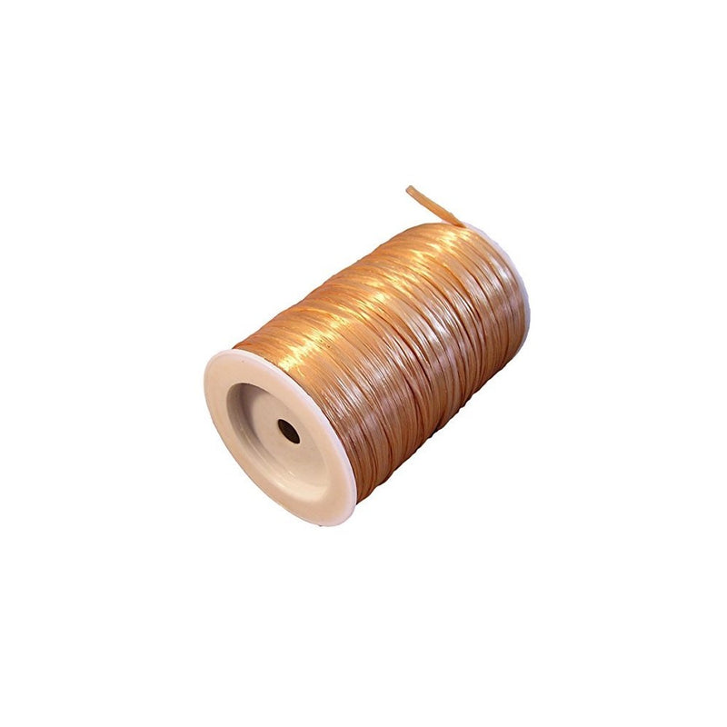 Gold Metallic Raffia Ribbon, 1/4" X 100 Yards