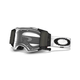Oakley Airbrake MX Goggles with Race Ready Roll-Off System (Matte White Speed Frame/Clear Lens)
