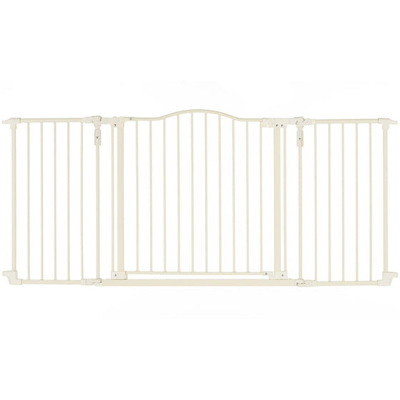 Supergate Deluxe Décor Gate, Linen, Fits Spaces between 38.3" to 72" Wide and 30"high