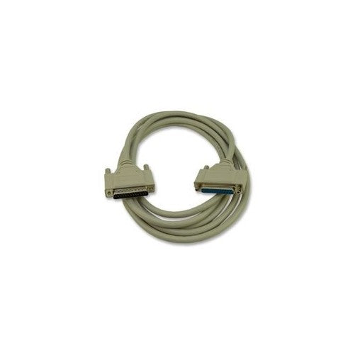 Computer Cable, D Sub 25 Position Plug, D Sub 25 Position Receptacle, 10 ft, 3 m, Grey