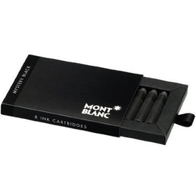 Montblanc Mystery Black Fountain Pen Ink Cartridges 8 per package (Pack of 2)