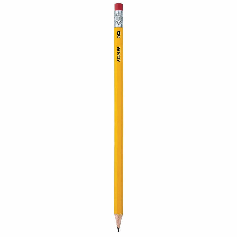 Staples Pre Sharpened #2 Yellow Pencils, 4 Dozen