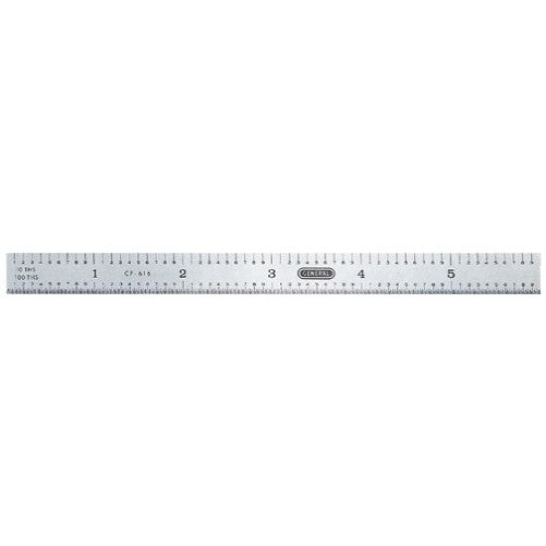 General Tools CF616 Flexible Industrial Straight Edge Ruler, 6-Inches, Satin Chrome