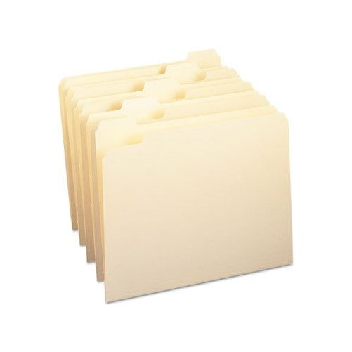 Smead File Folder, 1/5-Cut Tab, Letter Size,Manila, 100 Per Box (10350)