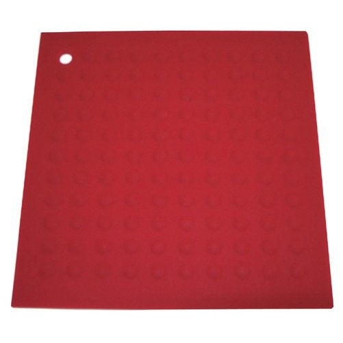 Lamson Big HotSpot Pot Holder/Counter Protector/Large Trivet, 11.5" x 11.5", Red, Silicone