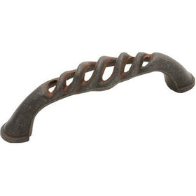 Hickory Hardware PA1321-RI 3-Inch Charleston Blacksmith Pull, Rustic Iron