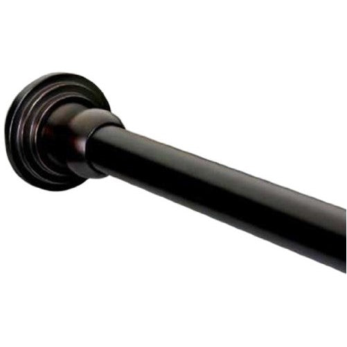 Dynasty Hardware DYN-SR72-ORB 1-Inch Diameter Shower Curtain Rod And Mounting Brackets, 72-Inch, Oil Rubbed Bronze