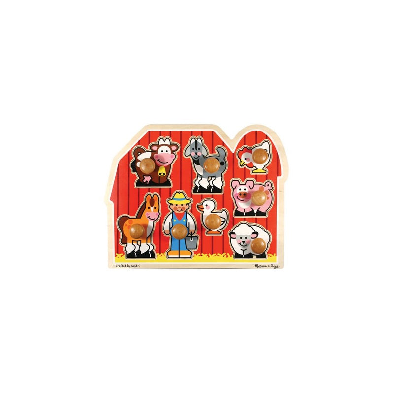 Melissa & Doug Farm Animals Jumbo Knob Wooden Puzzle