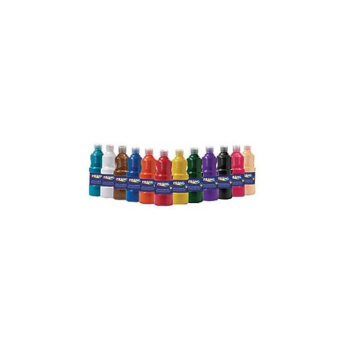 Prang Ready-to-Use Liquid Tempera Paint, 16-Ounce Bottle, Case of 12, Assorted Colors (21696)